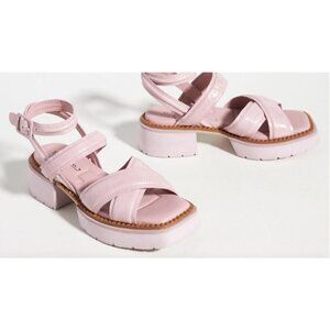 Anthropologie Elvio Zanon Cross Strap Sport Sandals Lilac Purple Size 40 US 9.5